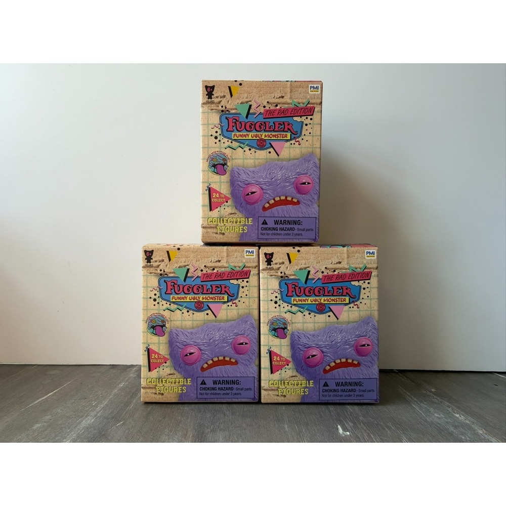Fuggler The Rad Edition Collectible Figures 2.5" Blind Mystery Box Lot of 3 NEW